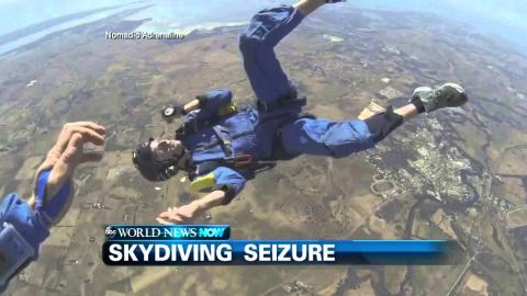 Dramatic Video Shows Guy Having Seizure While Skydiving